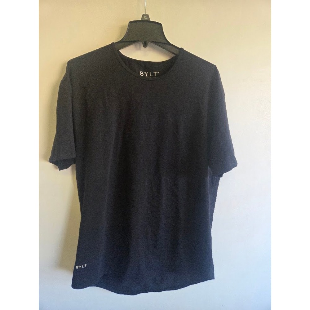 BYLT Premium Basics Lux T-Shirt Mens XL Black Short Sleeve Crew Neck Tee